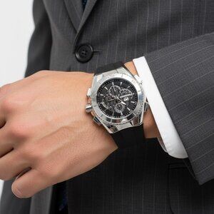 NWT Authentic Technomarine Cruise Chronograph Black Dial Men's Watch 115042